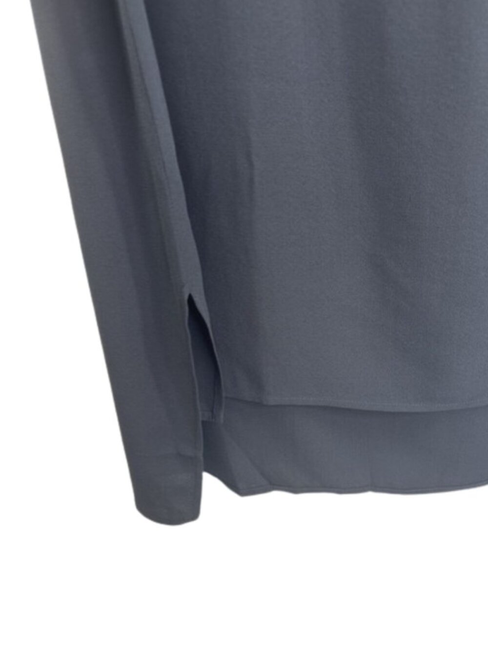 Eileen Fisher Silk Georgette Bateau Neck Long Tank Size XXL Black NWT $218 - Picture 5 of 10
